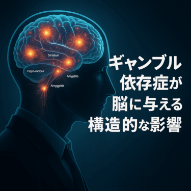 ギャンブル依存症が脳に与える構造的な影響：脳の変化と回復の可能性
