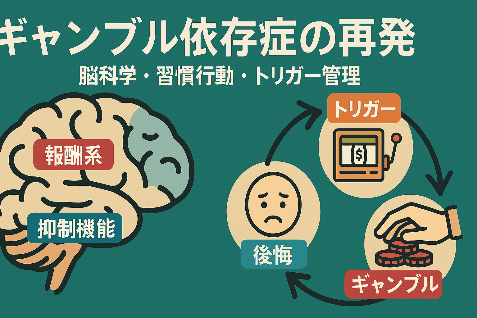 ギャンブル依存症の再発メカニズムと予防戦略：脳科学・習慣行動・トリガー管理